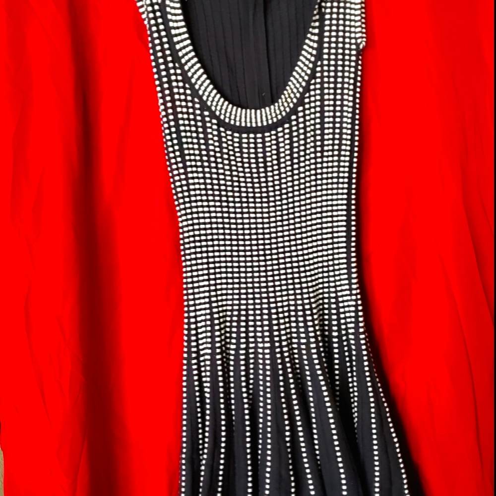 Black and White Dress By Moda international Sz. M